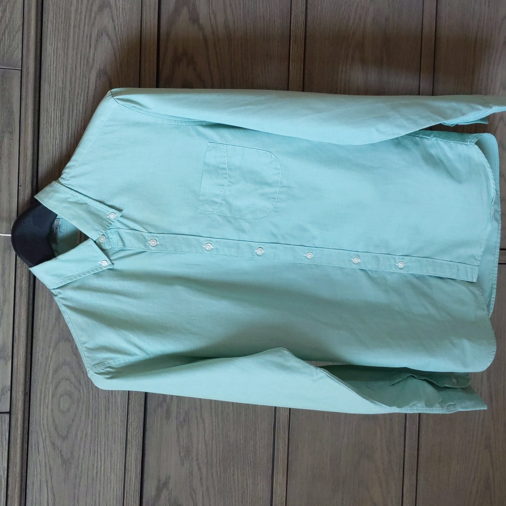 J Crew Light Green Dress Shirt